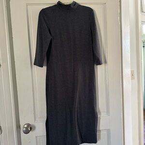 Able Charcoal Long Sleeve Dress